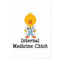 Internal Medicine Chick Postcard