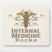 Internal Medicine Rocks Caduceus Mousepad by MedicalTeesGifts Internal Medicine Rocks Caduceus Mousepad