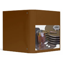 Internals of a hard disk drive vinyl binder