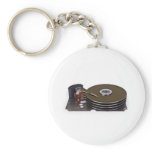 Internals of a hard disk drive key chain