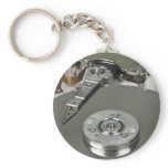 Internals of a hard disk drive key chain