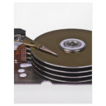 Internals of a hard disk drive custom letterhead
