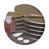 Internals of a hard disk drive refrigerator magnet