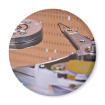 Internals of a hard disk drive refrigerator magnet