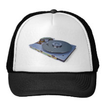 Internals of a hard disk drive mesh hat