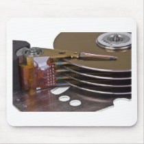 Internals of a hard disk drive mousepad