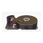 Internals of a hard disk drive picture card