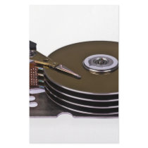 Internals of a hard disk drive stationery design