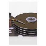 Internals of a hard disk drive stationery design