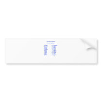 International Alphabet Bumper Sticker