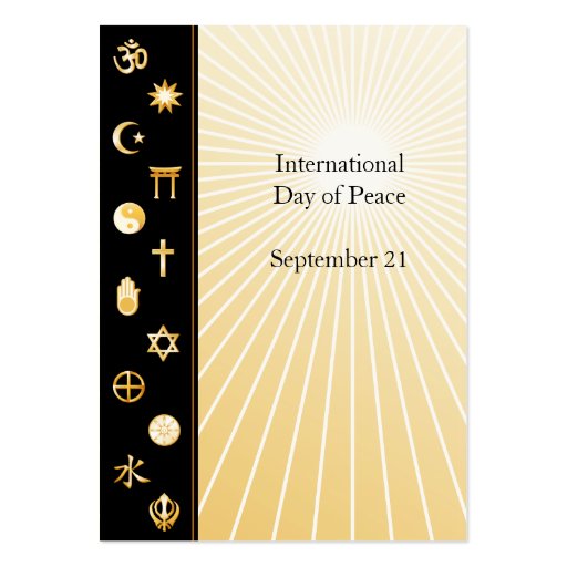 International Faith Business Card (front side)