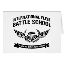 International Fleet Battle School Ender Greeting Card