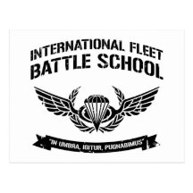 International Fleet Battle School Ender Post Cards