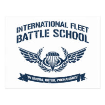 International Fleet Battle School Ender Postcards