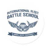 International Fleet Battle School Ender Round Sticker