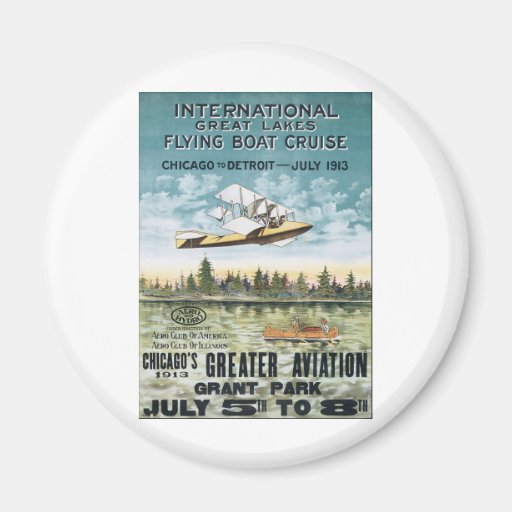 International Great Lakes Flying Boat Cruise Magnet