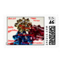 International  Language Merry Christmas Stamp