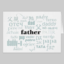 International Language of Dad Card cards