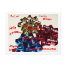 International Merry Christmas Post Card postcards by Mbarlondsmith International Merry Christmas Post Card postcards