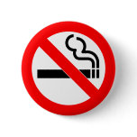 International official symbol no smoking sign buttons