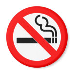 International official symbol no smoking sign magnets