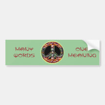 International Peace Sign Bumper Stickers