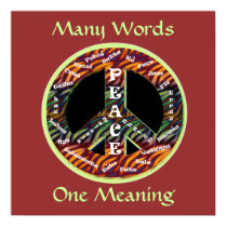 International Peace Sign Poster posters by IArtist40 International Peace Sign Poster posters
