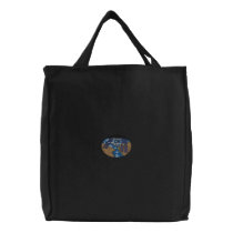 International Space Station embroidered bags