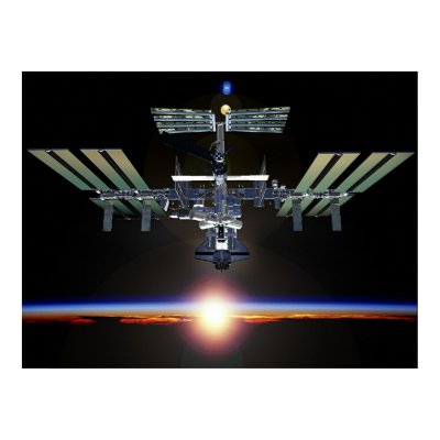 International Space Station Print by Digital
