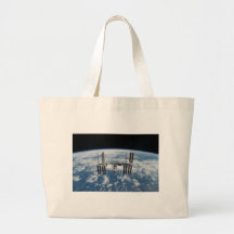 International Space Station -- Seen from Atlantis Bag