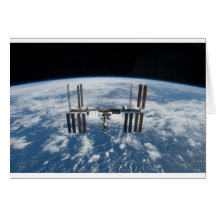 International Space Station -- Seen from Atlantis Cards