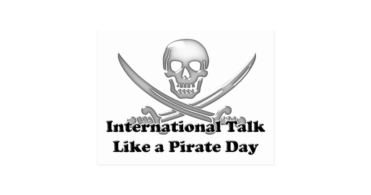 International Talk Like A Pirate Day Postcard Zazzle 1372