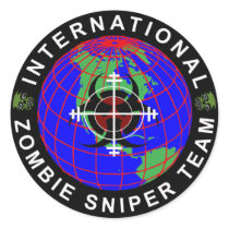 International Zombie Sniper Sticker