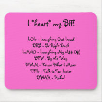 Interne Lingo - BFF mousepads