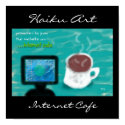 Internet Cafe Haiku Art Print