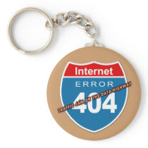 Internet Error 404 Keychain