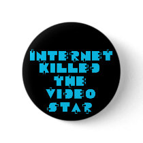 Internet Killed the Video Star 80s retro buttons by BoogieMonst Internet Killed the Video Star 80s retro buttons