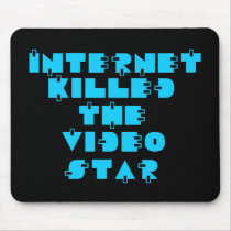 Internet Killed the Video Star 80s retro mousepads