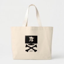 Internet Pirate Skull Shirt Canvas Bag