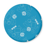 internet seamless pattern refrigerator magnets