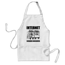 Internet Serious Business aprons by MemeRegime Internet Serious Business aprons