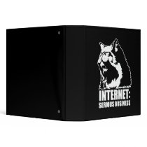 Internet: Serious Business (lolcat funny tshirt) binders