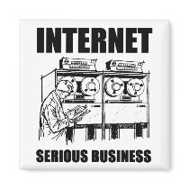 Internet Serious Business magnets by MemeRegime Internet Serious Business magnets