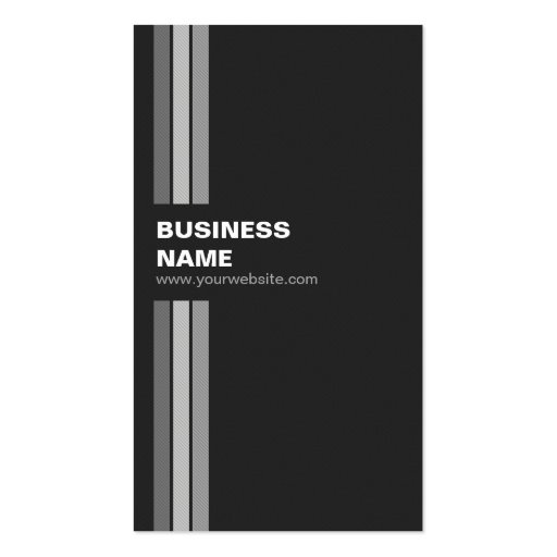 Internist - Modern Black White Business Cards (back side)