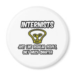 Internists...Regular People, Only Smarter Fridge Magnet