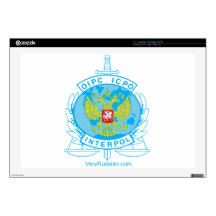 interpol russia badge 17" laptop decals