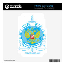 interpol russia badge skin for iPhone 3G