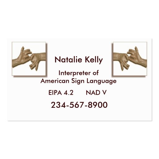 Interpreter Business Card-3 (front side)