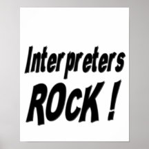 Interpreters Rock! Poster Print