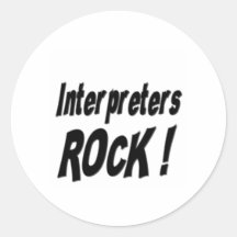 Interpreters Rock! Sticker